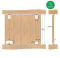 Phụ kiện ray trượt cửa lùa tủ áo (Cây 2m). 