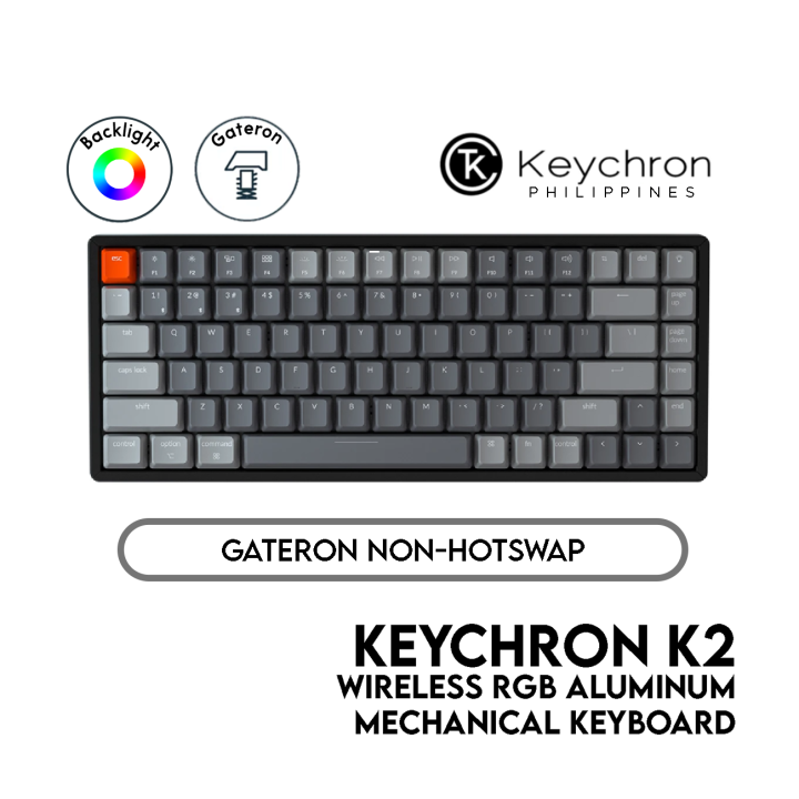 Keychron K2 Mechanical Keyboard (75% Layout Wired/Bluetooth RGB