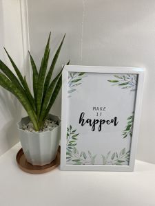 Wall Art Decoration Nordic Design - Tropical Plants Prints on A4 Frame