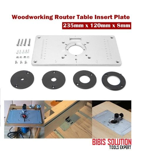 Router Inlegplaat Insert Plate Router Table Adapter Plat Konektor Dudukan Mesin Profil ...