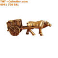 [HCM]Tượng đồng xe bò kéo kích thước 6x21x2cm màu đồng - SP001528. 