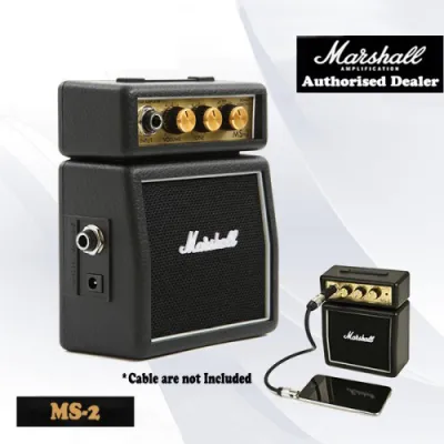 Marshall MS2 1 Watt Electric Guitar Micro Amp Speaker Battery Powered Amplifier