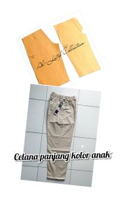 pola jiplak / pola instan celana panjang kolor anak