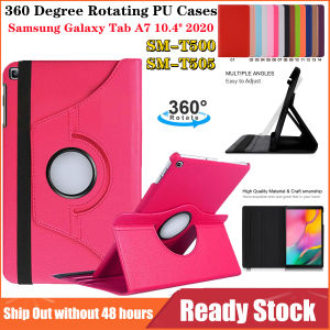 For Samsung Galaxy Tab A7 10.4 2020 Flip Cover Coque SM-T500/T505 Funda Tablet 360 Degree Rotating PU Leather Stand Cases Galaxy Tab A 7 10.4 inch