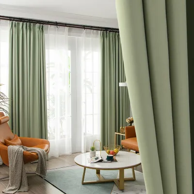 【Free Custom Hook Style】Curtain 1 PC 2022 New Nordic Simple Curtains Shading Heat InsulationBlackoutPanelsBedroomLiving RoomKids RoomKitchen