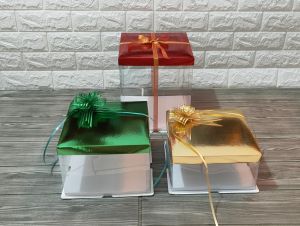 Kotak kue tart mika lapis legit gift box seserahan sangjit. (isi 2pcs)