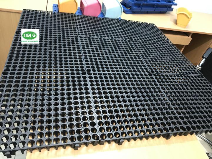 [HCM]1m2 Vỉ thoát nước sân vườn vườn trên mái HOLO (9 tấm 333x333x30mm)