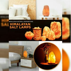 水晶盐晶灯 KRISTAL LAMPU GARAM BUKIT HIMALAYAN CRYSTAL SALT LAMP ( 2 kg - 5kg ) Table Lamps