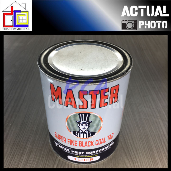 Master Super Fine Black Coal Tar Paint 1 Liter Lazada PH
