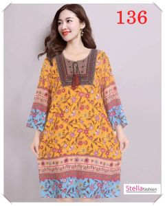 Women female vintage dress dresses cotton linen loose plus size long spring summer
