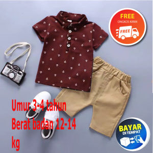 Setelan Baju Anak Laki Laki Cowok Boy Stelan 1 2 3 4 5 Tahun Thn Bln Terbaru Kekinian Keren Bisa Cod Gratis Ongkir Murah Lucu Gaya Korea  STEVEN DAIROKU