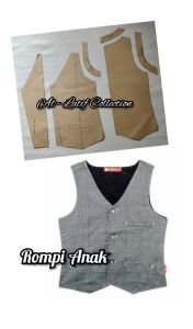 pola instan / pola jiplak ROMPI ANAK