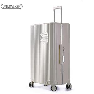 Uniwalker 2019 New Ultralight PC Travel Luggage Case With TSA / Cabin Size Suitcase Trolley Bag / 360 Rotating Wheels 22 24 26 Inch Hand Carry Boarding Sets Men Women Traveller Check In Hard Shell Baggage