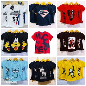(TERMURAH) PAKET PROMO KAOS ANAK 2 PCS CAMPUR MOTIF COD BAJU ANAK DISTRO SUPERHERO [C O D]