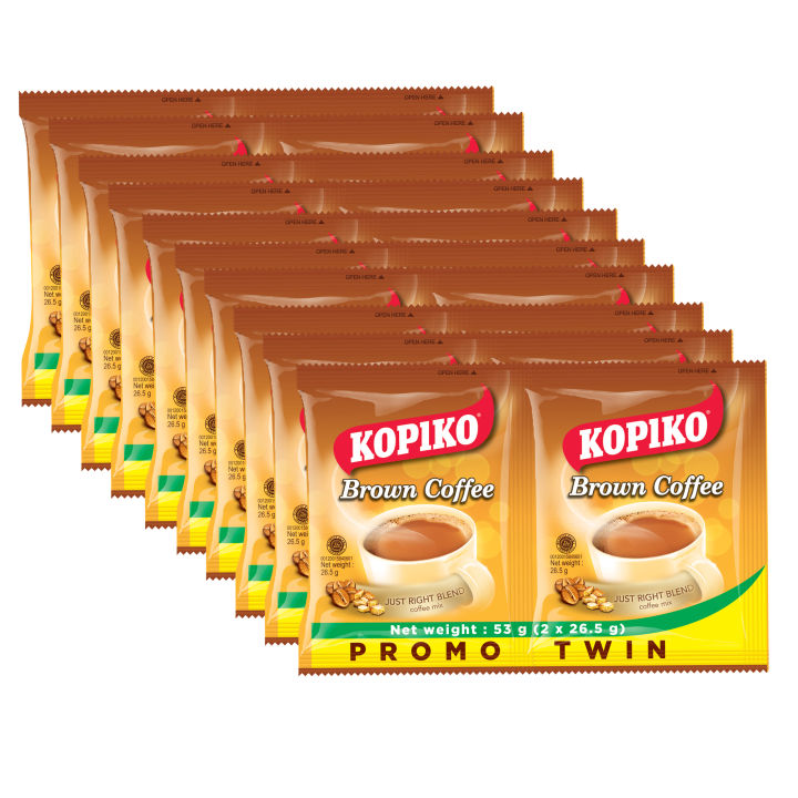 Kopiko - Instant 3 in 1 Brown Coffee Mix - 10 Sachet / Packet Bag - 30 –  Sukli - Filipino Grocery Online USA