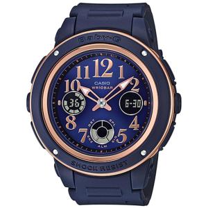 CASIO ORIGINAL - CASIO BABY-G - BGA-150PG-2B2DR - WOMEN - Dark Blue - Resin Band - Jam dunia JD19 # Jam Tangan Wanita Cewek BABY G BABYG BEBI G BEBIG DIGITAL Analog + CASIO BGA 150PG 2B BGA-150PG 150 PG BGA150 BGA-150 BGA150PG BGA-150PG-2B $ WR1 STR SD7