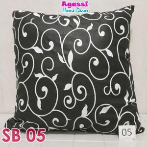 AGASSI - Sarung Bantal Kursi Sofa Cushion Monochrome Motif Sulur SB 05