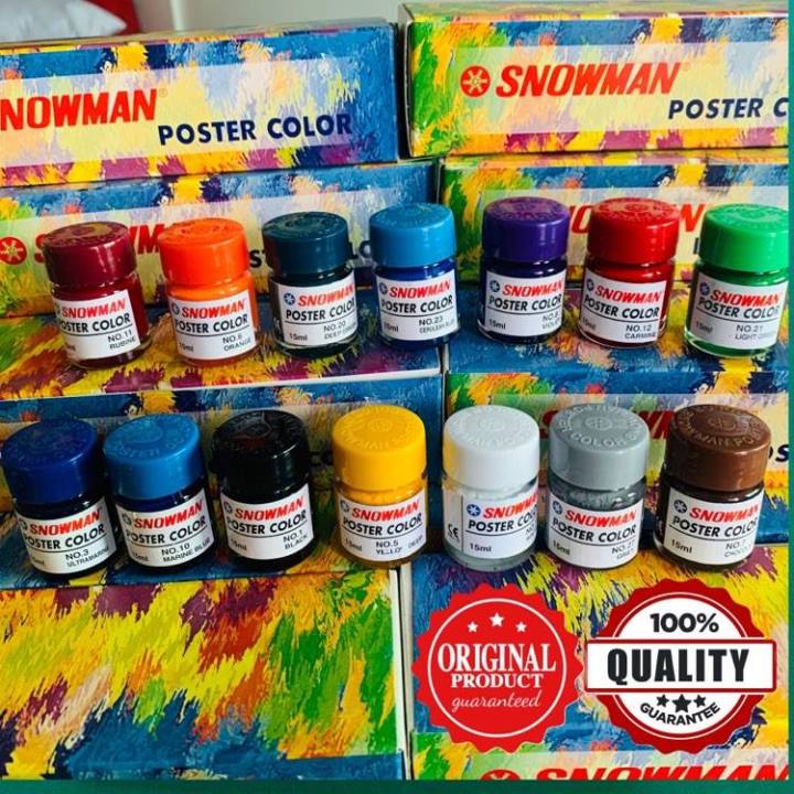 Snowman Poster Color 15ml (Sold per piece) | Lazada PH