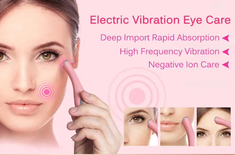 Mini Portable Electric Ion Eye Wrinkle Beauty Massager Smooth Skin