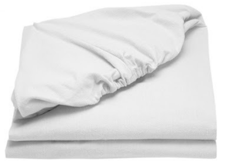 Plain white fitted sheet double size (137cm) | Lazada PH