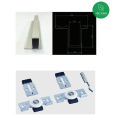 Phụ kiện ray trượt cửa lùa tủ áo (Cây 2m). 