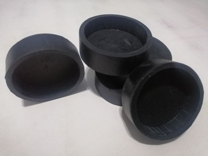 inches (50MM) inner diameter ROUND END CAP Tubular Rubber