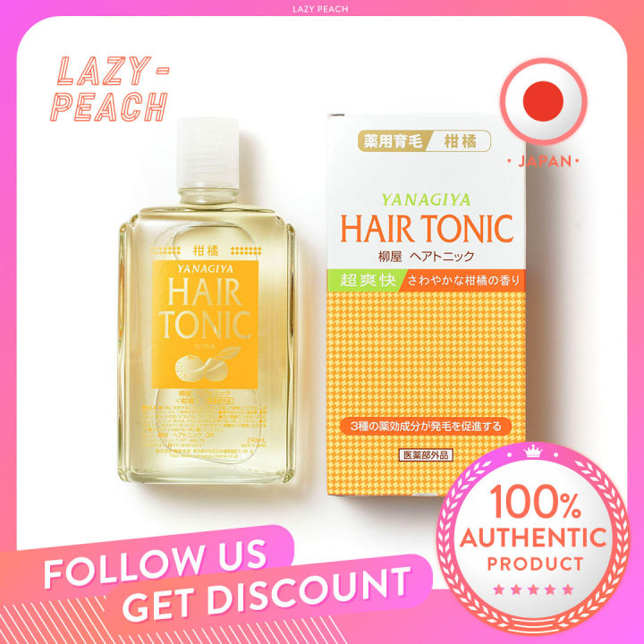 (Exp 2025-2026) YANAGIYA Hair Medicated Hair Growth Tonic (Citrus ...