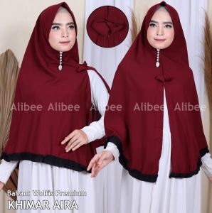 AliMaMa Medan - KHIMAR AIRA - Hijab Antem Wolfis Murah - Kerudung Kurung Jumbo Murah Medan