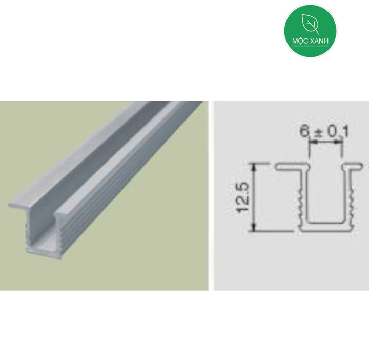 Phụ kiện ray trượt cửa lùa tủ áo (Cây 2m)
