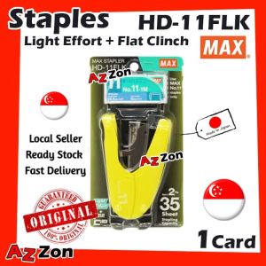 MAX HD-11FLK Stapler Vaimo 11 Light Effort Flat Clinch Use Staples 11-1M 100% Genuine Max MADE IN JAPAN MAX Stapler