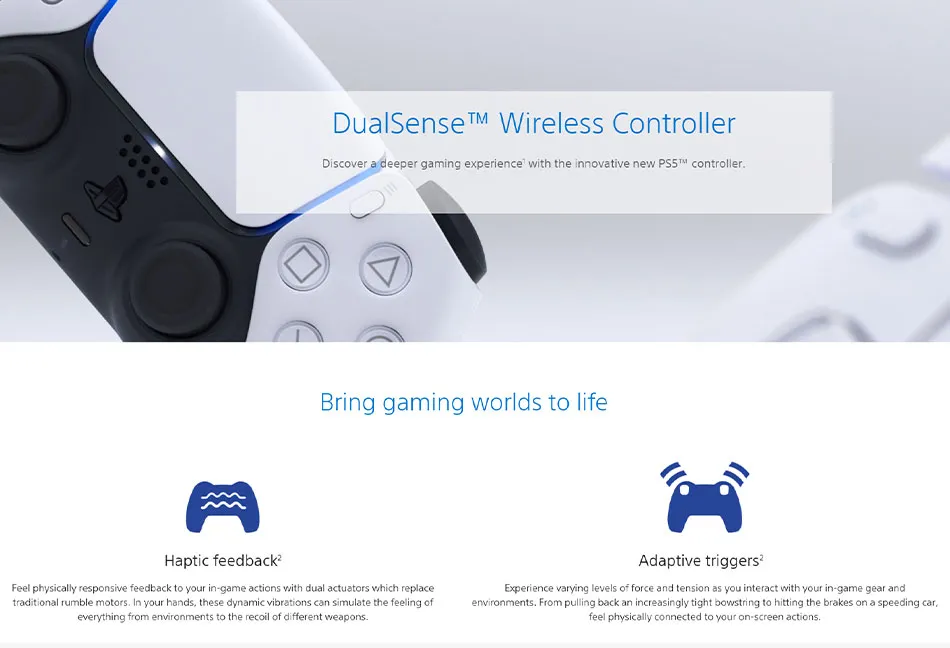 DualSense wireless controller  The innovative new controller for