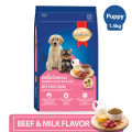 SmartHeart Puppy Dog Dry Food Beef & Milk Flavor 1.3kg. 