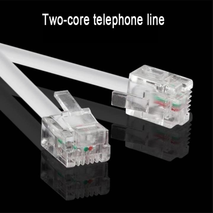Multiple Line Telephone Cable Rj RJ11 Cable Telephone Line Wire Two-core 5m 10m 20m 100m | Lazada ...