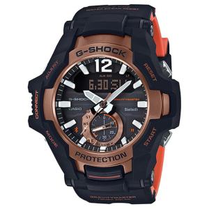 CASIO ORIGINAL - CASIO G-SHOCK - GR-B100-1A4DR - MEN - BLUETOOTH GRAVITYMASTER - Strap Rubber Hitam Orange - Jam dunia JD18 # Jam Tangan Pria Cowok G SHOCK GSHOCK DIGITAL Analog + CASIO GR B100 1A GR-B100 B 100 GRB100 GR-100 GR-B100-1A B100 $ WR2 STR BS7