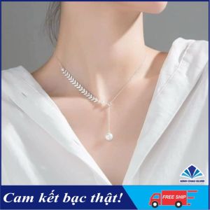 Dây chuyền bạc nữ tua dài siêu xinh