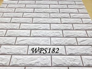 Wallpaper Sticker Dinding Tembok 3D Bata Putih Abu WPS723A Stiker Dapur Teras Ruang Tamu Kamar Cafe