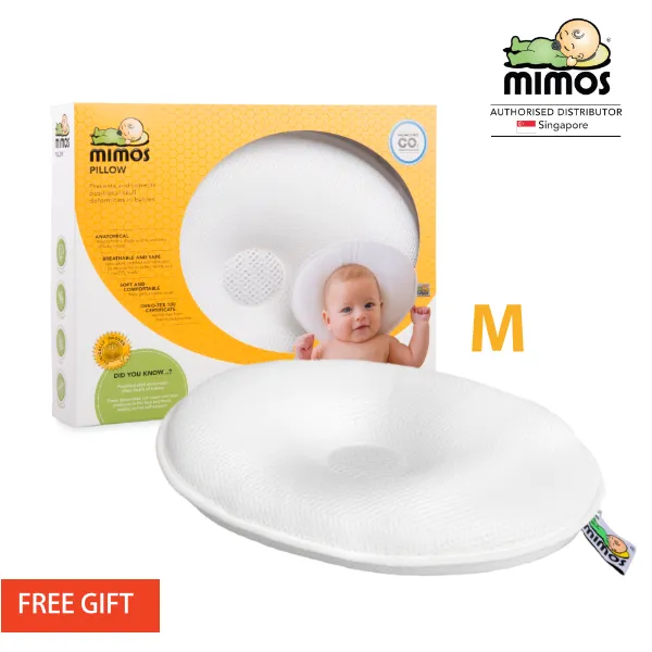 Mimos Baby Pillow M 6m Head Size 42 49cm Flat head Prevention Early Treatment Pillow I Clinically Proven Lazada Singapore