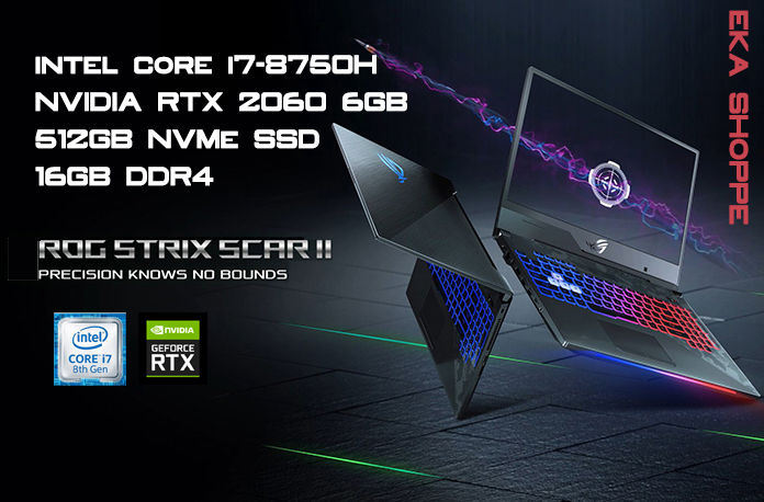ASUS ROG Strix SCAR II 144hz Core i7 8750H NVIDIA RTX