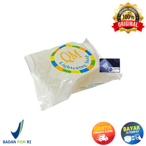 Sabun QM Brightening Soap Sabun Wajah Glowing dengan kandungan Arbutin BPOM - 60 gr