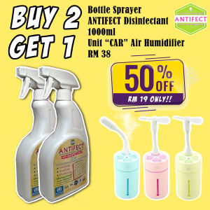 ANTIFECT Air Disinfectant BUY 2 Bottle Sprayer 1000ml Get 50% off "CAR" Atomizer