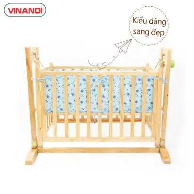 NÔI VÕNG GỖ TỰ ĐỘNG CAO CẤP 4 TRONG 1 CHO BÉ VINANOI - VNN301 - MÀU TỰ NHIÊN - THIẾT KẾ 4 TÍNH NĂNG TIỆN ÍCH VỪA LÀM NÔI TỰ ĐỘNG GIƯỜNG CHO BÉ SƠ SINH CŨI CHO BÉ CHƠI VỪA DỄ DÀNG CHUYỂN NÔI THÀNH VÕNG TRONG VÒNG 30 GIÂY