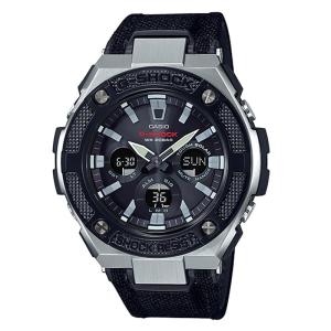 CASIO ORIGINAL - CASIO G-SHOCK - GST-S330AC-1ADR G - MEN - Hitam Silver - Cloth Leather - JD18 # Jam Tangan Pria Cowok G SHOCK GSHOCK Analog + CASIO GST S330AC 1A GST-S330AC S 330 AC GSTS330 GST-S330 GSTS330AC GST-330 GST-S330AC-1A S330 $ WR2 STC BS7 HT7