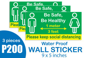 #gawangpinoymuna SOCIAL DISTANCING WALL STICKERS by opisnijuan