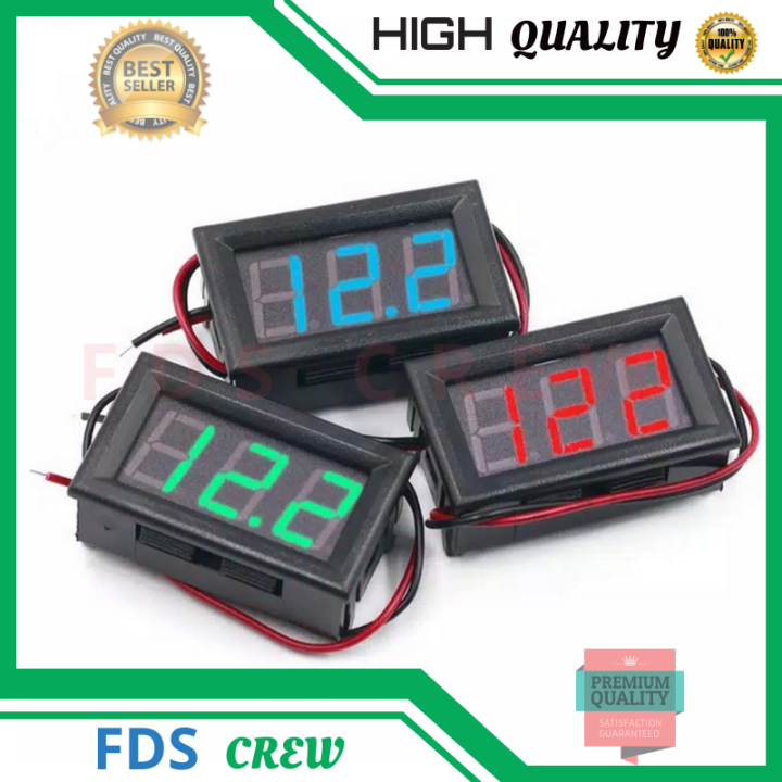 Saldi Voltmetro DC Digale da 0,28 Pollici a Due Fili 2.5-30V e a Tre