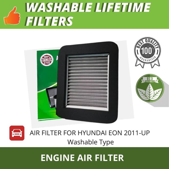 Filtera Washable Engine Air Filter Hyundai Eon 2011 up Lazada PH