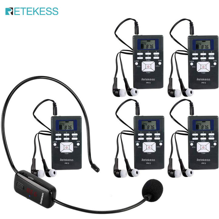 Retekess Tour Guide Wireless Microphone Portable Church