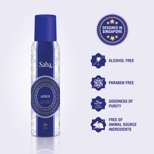 Saba Afrin Halal & Vegan Perfumed Body Spray Deodorant