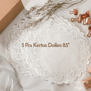 Bloomingyourdays Kertas Renda Paper Doilies / Kertas Renda Bulat 8.5 inch Kertas Alas Renda Kertas Doylyes