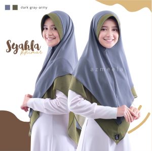 Azmeela Hijab Syahla 2 Layer 2 Warna