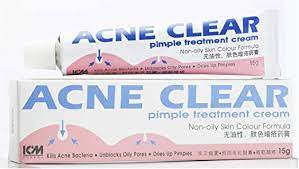 [Bundle of 4 tubes] Acne Clear Pimple Treatment Cream 15g